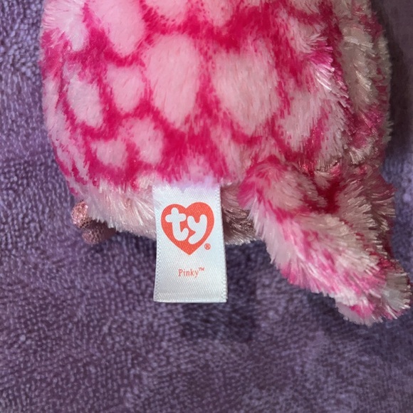 TY pink owl beanie baby - Picture 2 of 4
